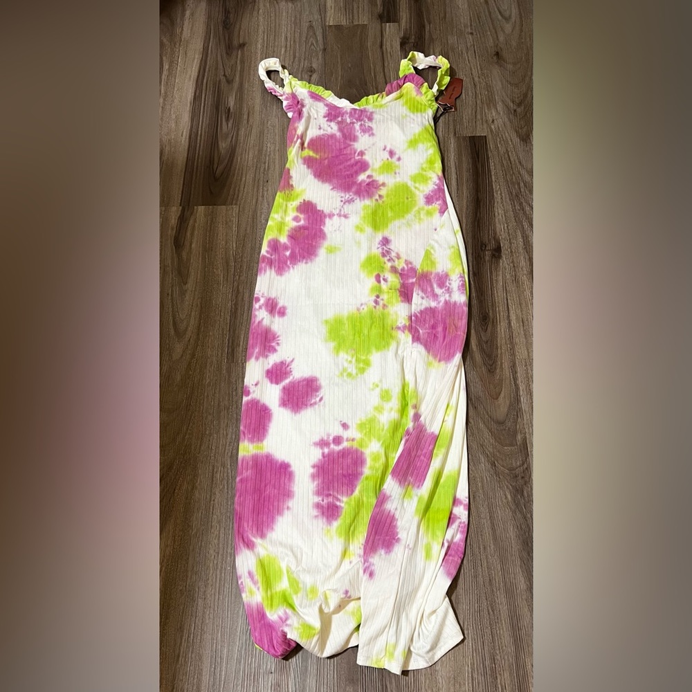 Tie-dye long dress